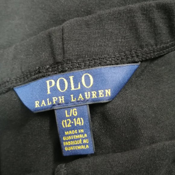 BNWT Polo by Ralph Lauren Girls Leggings Black Size Large (12-14) - Picture 4 of 4
